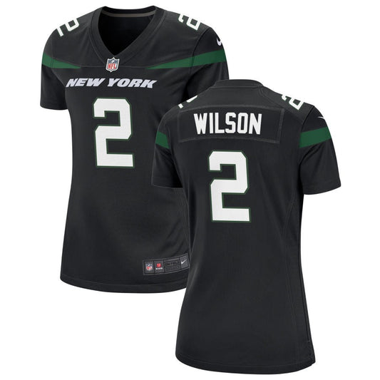 Zach Wilson New York Jets Nike Women's Alternate Game Jersey - Stealth Black