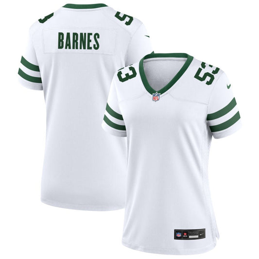 Zaire Barnes New York Jets Nike Women's Legacy Game Jersey - White